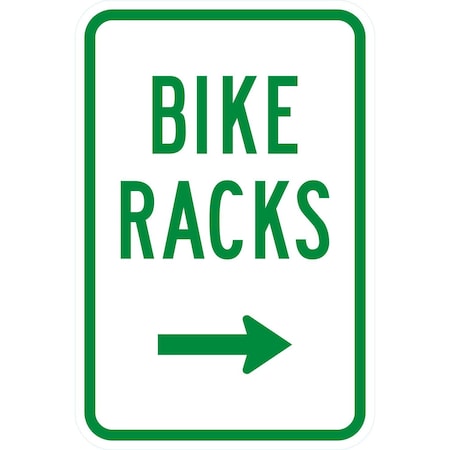 Lyle Bike Racks -->, 12x18, Diamond Grade, White G-2615-DG_12x18