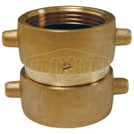 Dixon The Right Connection Domestic Double Pin Lug Adapter, 2-1/2 in, FNST, Cast Brass, Domestic DFP2525F-D