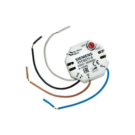 Siemens Dimmer for adjustable LED lamp and electronic transformers max.: 100 W 5TC8211-0