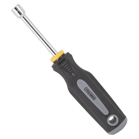 Vulcan Nut Driver, 8 mm Drive, 7 in OAL, Cushion-Grip Handle, Gray and Black Handle, 3 in L Shank MC-SD40