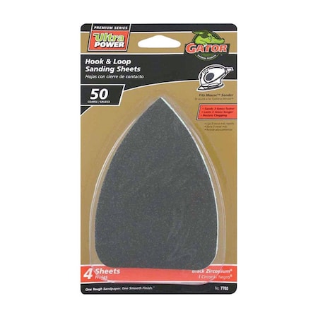 Defenseguard 2102937 50 Grit Hook & Loop Detail Sanding Sheets DE3299748