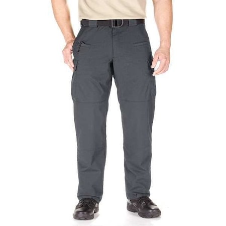 5.11 Tactical Pants, S, Charcoal, 35% Cotton, 65% Polyester 74369ABR-018-28-36
