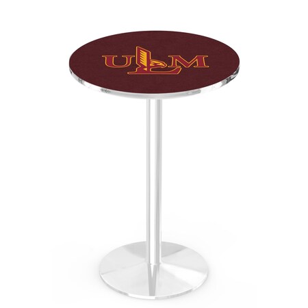 Holland Bar Stool Co 36" Chrome Louisiana-Monroe Pub Table, 36" dia. Top L214C3636LA-Mon