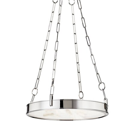 Hudson Valley Lighting Kirby 1 Light Chandelier 20 In. Polished Nickel 7220-PN