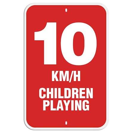 Primeguard Caution 10KM Children, 12'' x 18'' PSS1016R