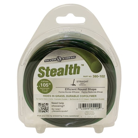Stens Stealth Trimmer Line - .105 30' Clam Shell; 380-102 380-102