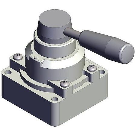 Smc Hand Valve, Exhaust, VH, Three-Position VH321-N03