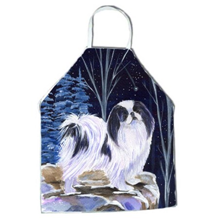 Carolines Treasures Starry Night Japanese Chin Apron - 27 x 31 in. SS8374APRON
