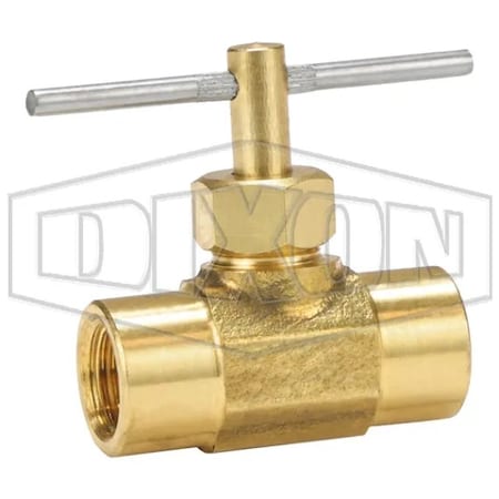 Dixon Needle Valve, 1/8 in, FNPT, Brass Body NV2F