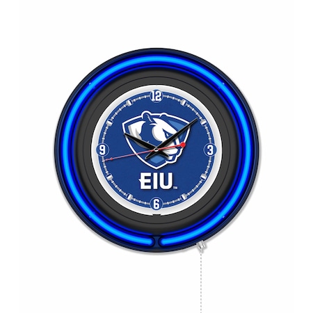 Holland Bar Stool Eastern Illinois University 15 Double Neon Wall Clock Clk15BK