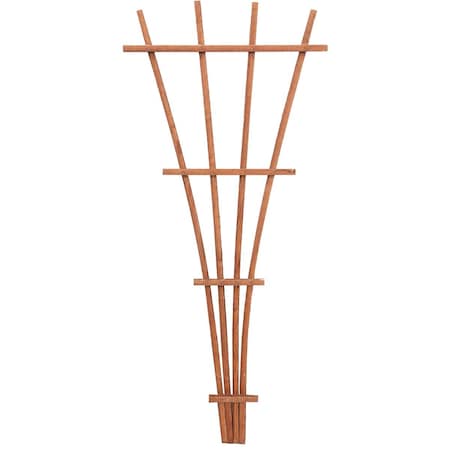 Panacea 48'' Brown Wood Fan Trellis 83737