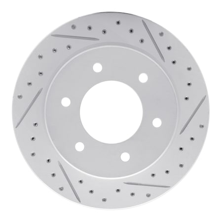 Dynamic Friction Co DFC Geoperformance Rotor - Drilled and Slotted 830-54276R