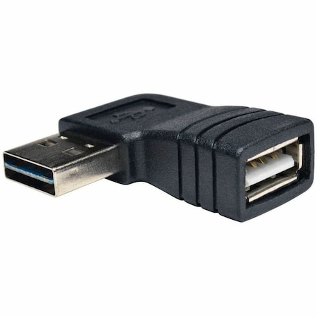 Tripp Lite UNIVERSAL REVERSIBLE USB 2.0 HI-SPEED ADAPTER REVERSIBLE A TO RIGHT ANGLE A M/F UR024-000-RA