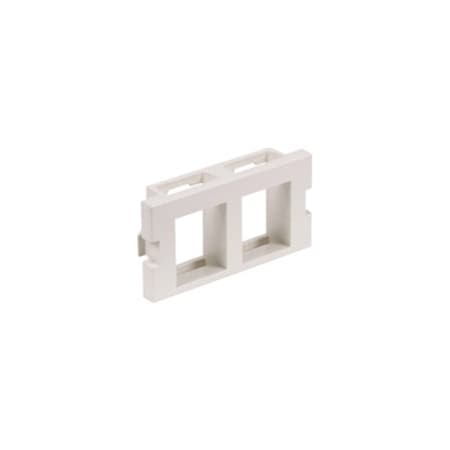 Hubbell Premise Wiring Hubbell iSTATION 2-Socket Insert - 2 x Socket(s) - Off-white IM2K1OW
