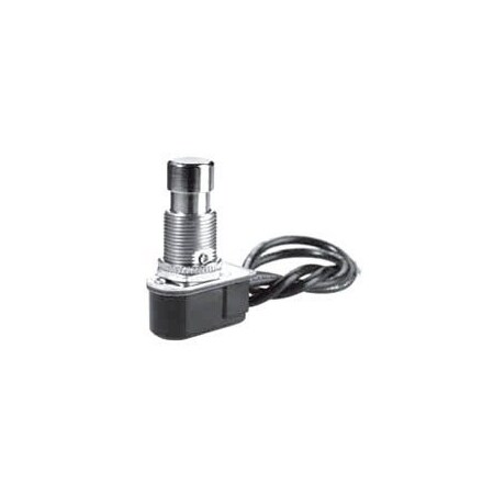 Selecta 1/2 in High Performance Pushbutton Switch, Black SS215-10-BG