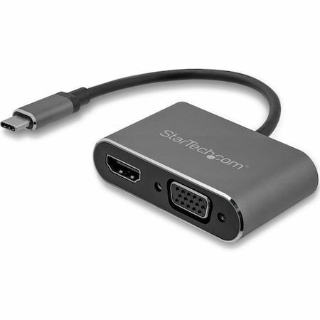Startech.Com USB C MULTIPORT ADAPTER SUPPORTS USB C TO HDMI & VGA - WORKS WITH ALMOST ANY MON CDP2HDVGA