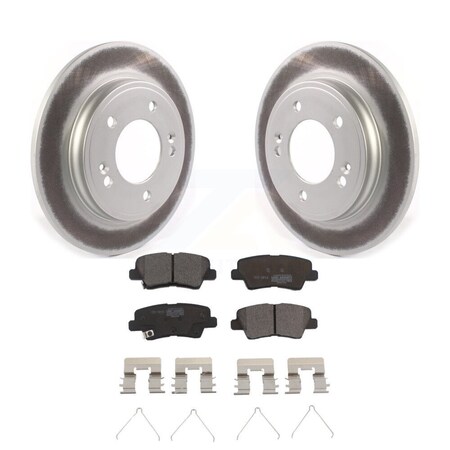 Transit Auto Rear Coated Disc Brake Rotors And Ceramic Pads Kit For Kia Forte Hyundai Veloster KGT-103120