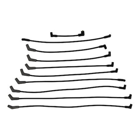 Ford Pre Assembled, Black, 9 Millimeter, Silicone Insulation, 45 Degree Spark Plug Boots, Low Resistance M-12259-M301