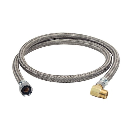 Pinpoint 0.5 FIP x 0.37 in. Compression Steel 48 Dishwasher Supply Line PI2188176