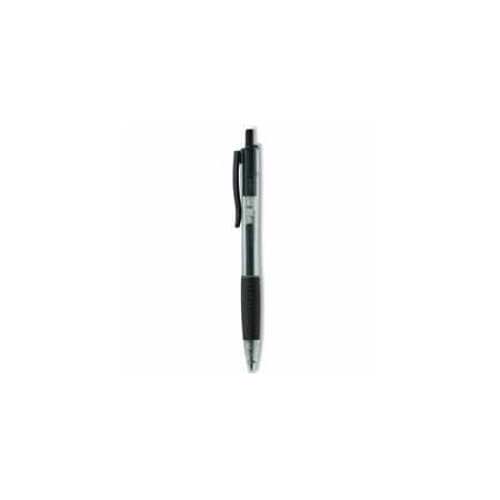 Universal One Retractable Gel Pen, Medium 0.7 mm, Black 12PK UNV39912