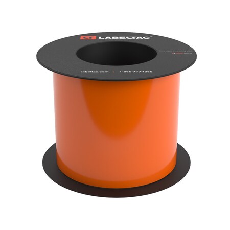 Labeltac Label Supply 4.5in x 75ft, Orange LT4506-C