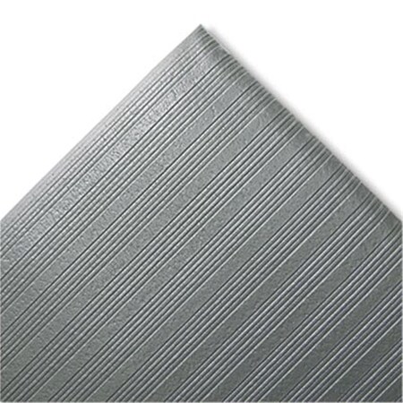 Crown Ribbed Antifatigue Mat- Vinyl- 27 x 36- Gray FJS736GY