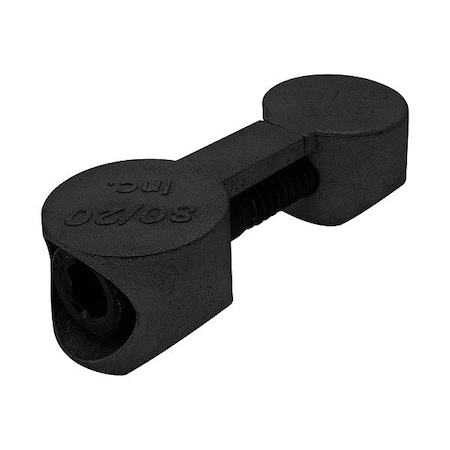 80/20 T-SlotFramingConnecto, Zinc, Blk, 16mm, 20mm 40-3370-BLACK