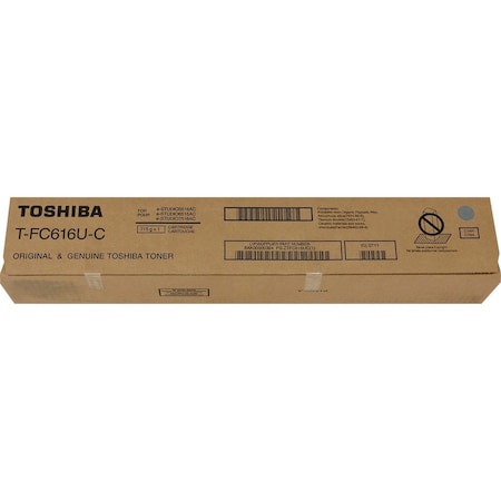 Toshiba Cyan Toner Cartridge, 39,200 Yield TFC616UC