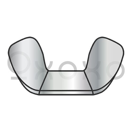 Oxoxo 10-24 Cold Forged Wing Nut Nickel, 2000PK 567581