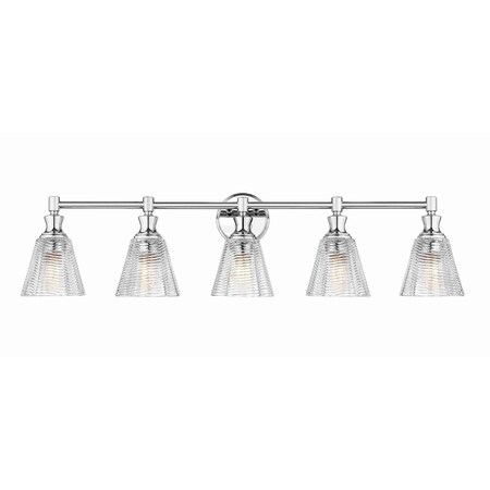 Z-Lite Auden Chrome 5 Light Vanity 7704-5V-CH