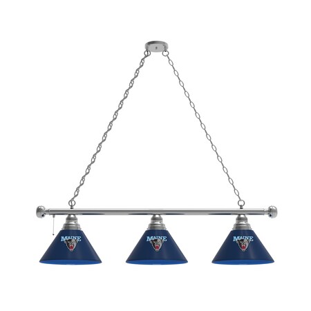 Holland Bar Stool Co Maine 3 Shade Billiard Light, Chrome Fixture BL3CHMaineU