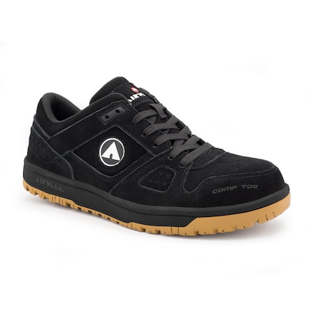 Airwalk Mongo Suede Low - Women's - CT EH SF SR - Black/Gum - 6.5M AW6310-6.5M