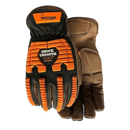 Watson Gloves Leather Gloves, Slip-On Cuff, Inset Thumb, Full Finger, 1 PR 5785-XS