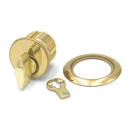 Ecs Hardware Durable Premium Thumb Turn Mortise Cylinder, 1 in US3 Polished Brass ECSH-TMC01-US3