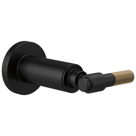 Brizo Litze Sensori Volume Control Trim, T-Lever Matte Black/Luxe Gold T66633-BLGL