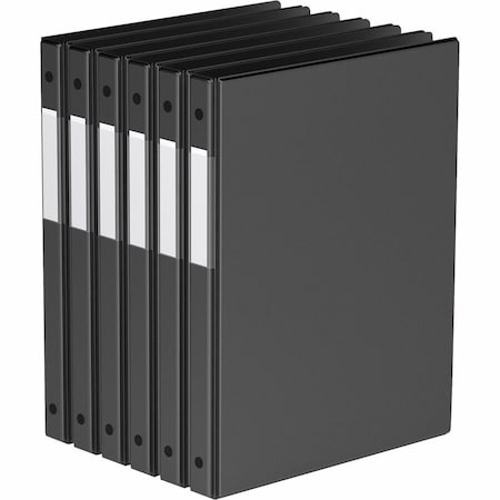 Davis Group Premium Economy, Round Ring, Binder, 6 Pack Black, 5/8, 6PK 2300-01-06