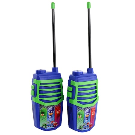Pj Masks 2-in-1 Walkie Talkies with Built In Flashlight in Blue and Green 750114839M