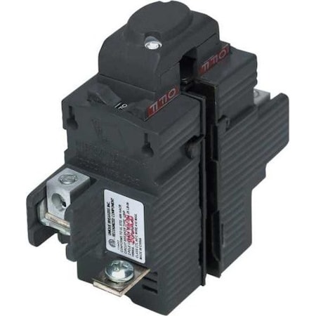 Pushmatic Miniature Circuit Breaker, UBIP Series, 20A, 2 Pole, 120/240V AC, 10kA at 120/240V AC UBIP220