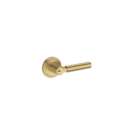 Baldwin Residential Door Levers Keyed Entry Reversible Lifetime Satin Brass ENLKFSRR044
