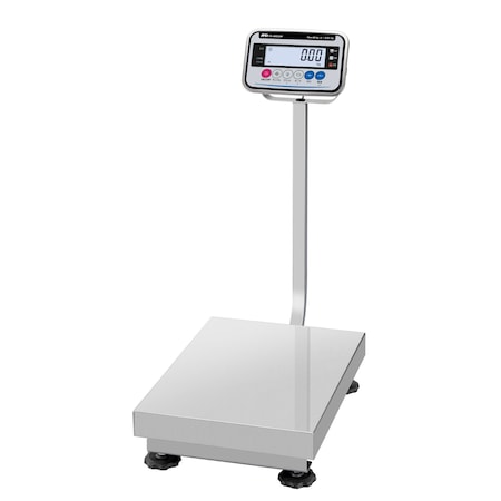 A&D Platform Scale, 133lb x 0.02lb IP67 washdown, All Stainless Steel with USB power. FG-60KCLWP