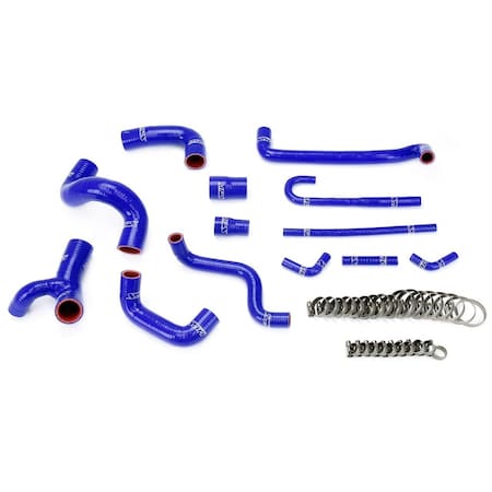 Hps Performance High Temp Reinforced Silicone Radiator, Heater and Water Hose Coolant Hose Kit, Blue,  57-1209-BLUE