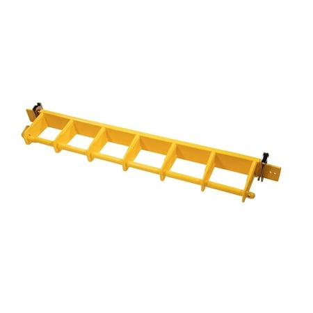 Mytee Products Yellow Rack 6 Bay 24in Center Storage Rack for decking beam, shoring beam DV-YR6