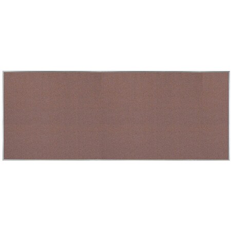 Aarco Designer ''Rose Quartz'' Fabric Bulletin Board w/ a Clear Satin Anodized Al Frame, 48''Hx120''W DF48120003