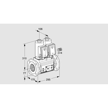 Honeywell Kromschroder VLV, DBL SOLND, 65MM ISO FLG, VCS665F05NNK KS88203259