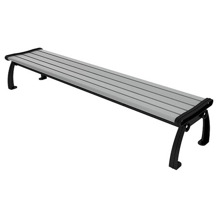 Ultrasite Outdoor Bench, 96 in L, Gray PB 8GRABFHERBAC