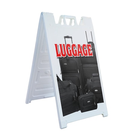 Signmission Luggage, A-Frame & 2 Decals Installed, Heavy-Duty Plastic Frame SBHD-D-2436-Luggage