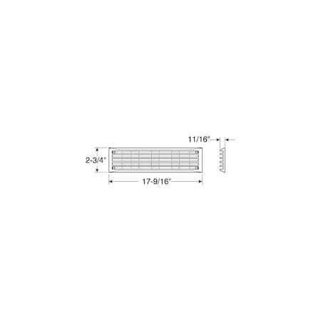 Attwood Louver Vent Venturi/White/Bulk 1494F1