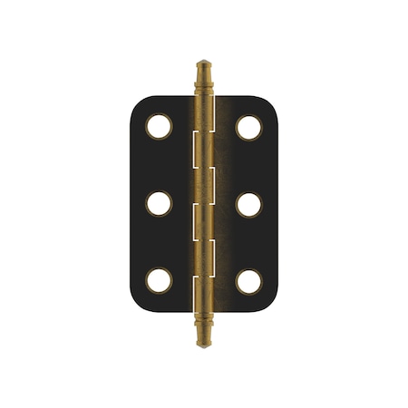 Amerock Non Self-Closing Butt Antique Brass Hinge - 1 Pair BPR2355AE