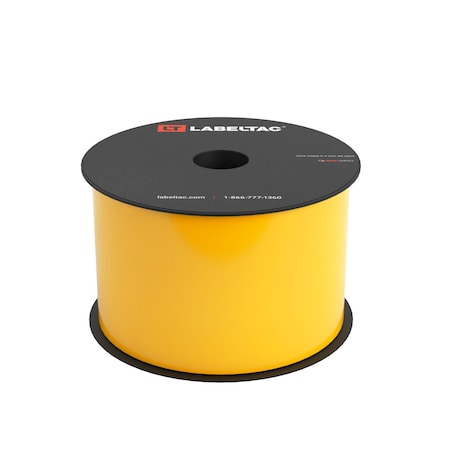Labeltac LabelTac 4 and Pro Model High Performance 10-Year Vinyl Supply 3in x 150ft, Dark Yellow LT318HP