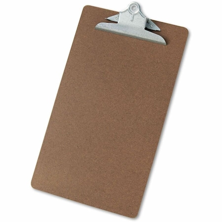 Universal Hardboard Clipboard, 1-1/4" Capacity, Holds 8-1/2w x 14h, Brown UNV40305***